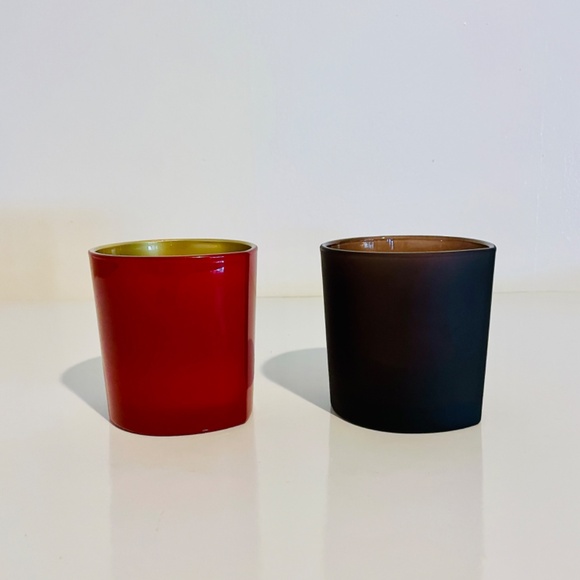 Armani Prive Two Empty Glass Candle Containers Rouge Malachite & Bois D'Encens - Picture 6 of 12